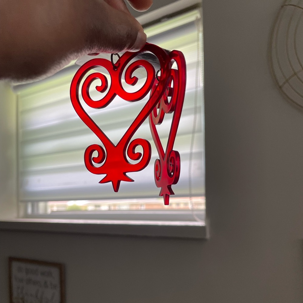 Red Heart Earrings
